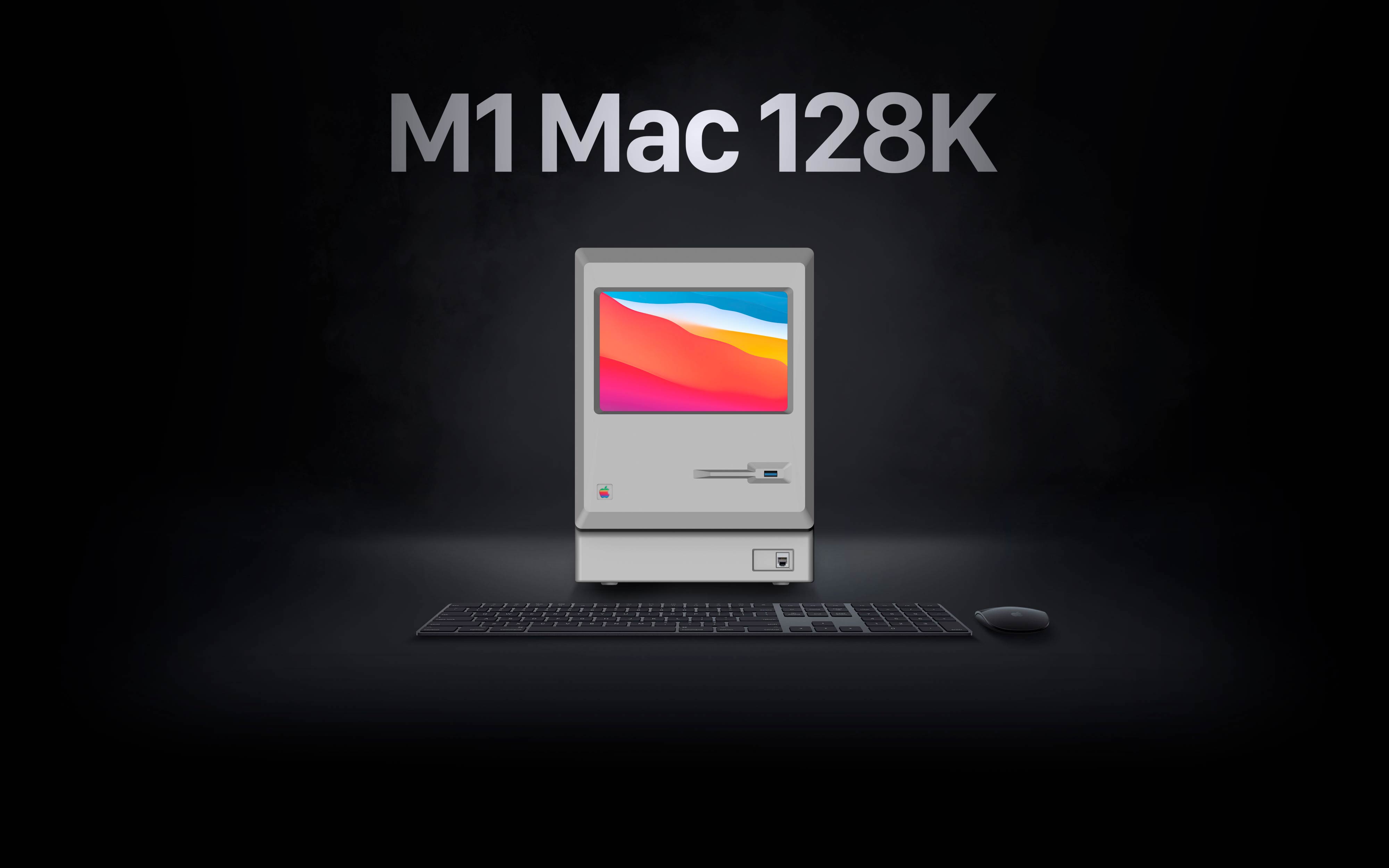 M1 Mac 128K front view